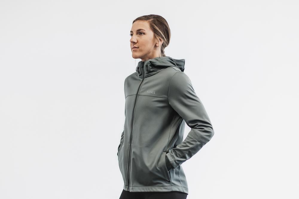 Vestes NOBULL Femme Vert Olive Vert - NOBULL Softshell,France (9783-FNBGH)